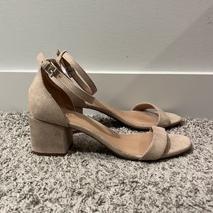 Call it Spring | Suede Low Heel in Nude